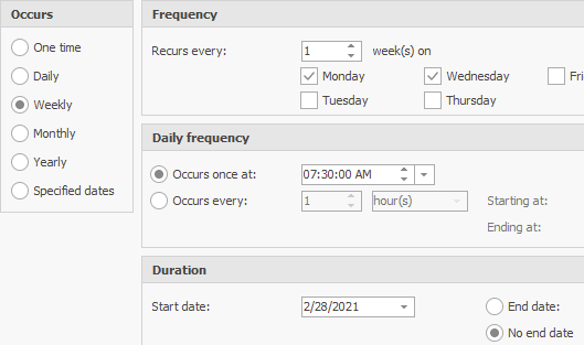 Advanced Alarm Settings